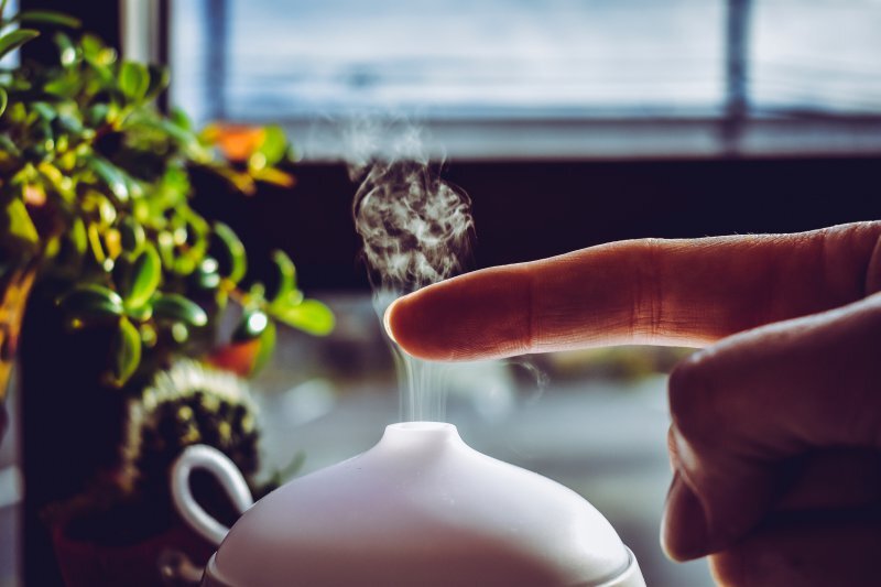 Diffuser mit Dampf