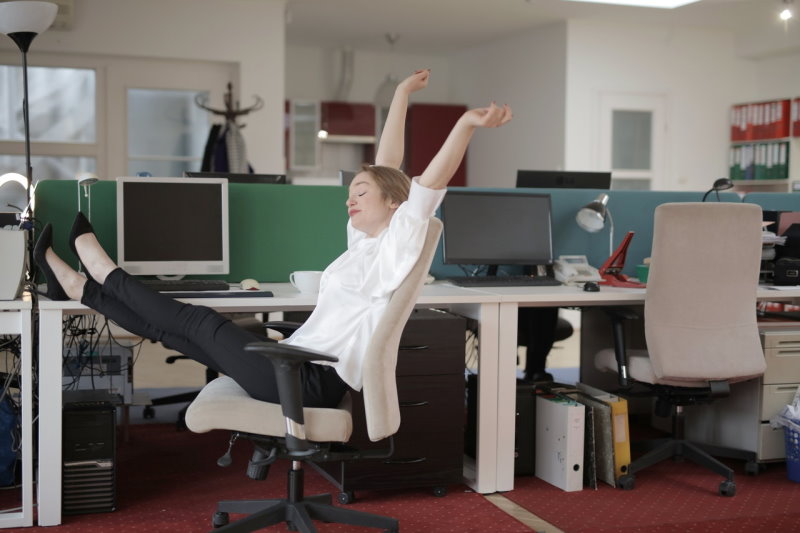 Streckübungen im Büro