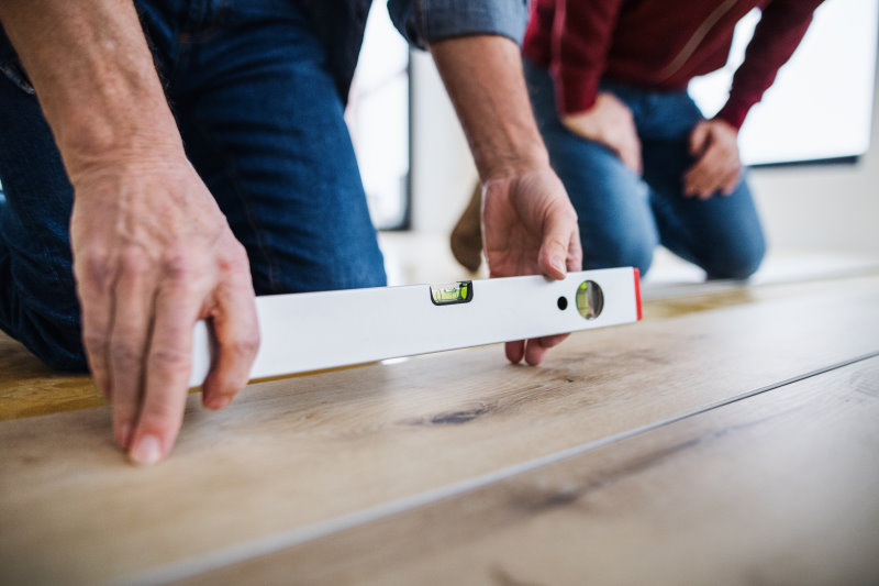 Klick-Vinyl wird verlegt Klick-Vinyl im Test