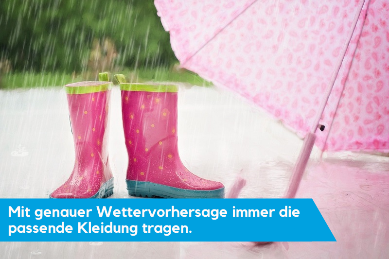 Richtige Kleidung für schlechtes Wetter. Richtige Kleidung für schlechtes Wetter