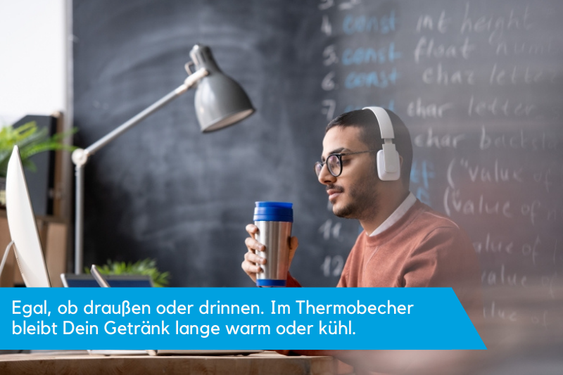 Thermobecher im Büro