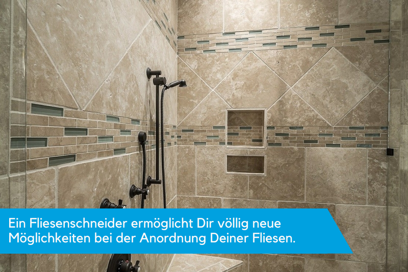 Fliesen geschnitten und neu angeordnet