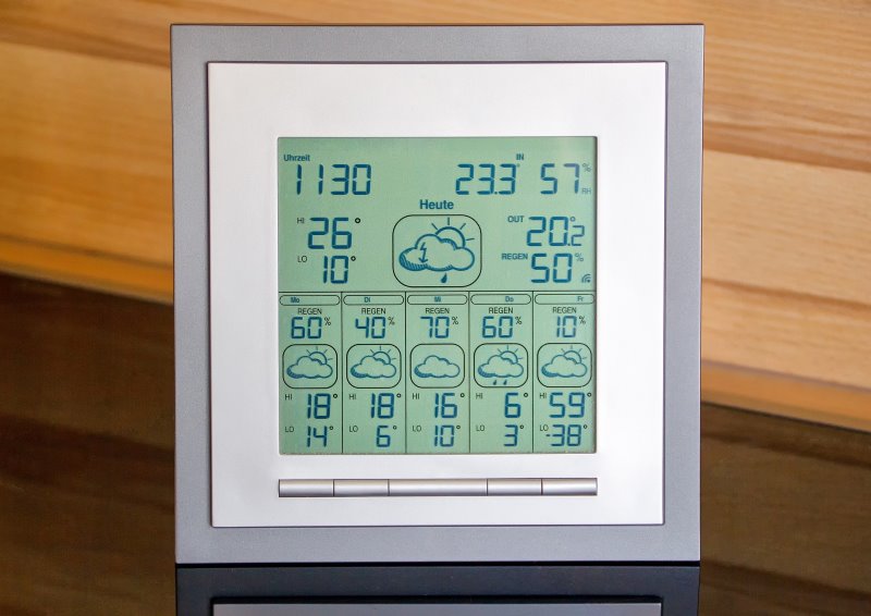 Funkwetterstation mit Wettertrend Funkwetterstation Test Wettertrend