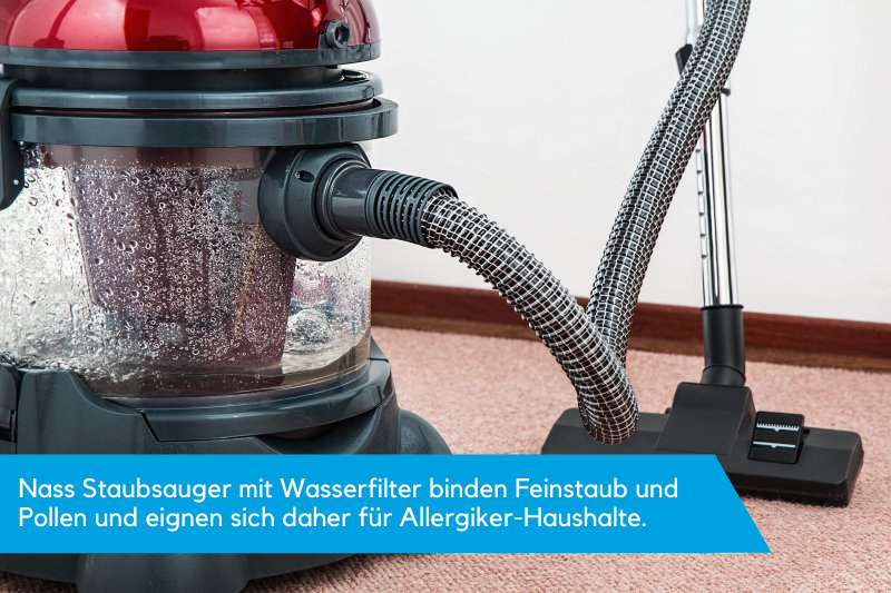 Nass Staubsauger mit Wasserfilter