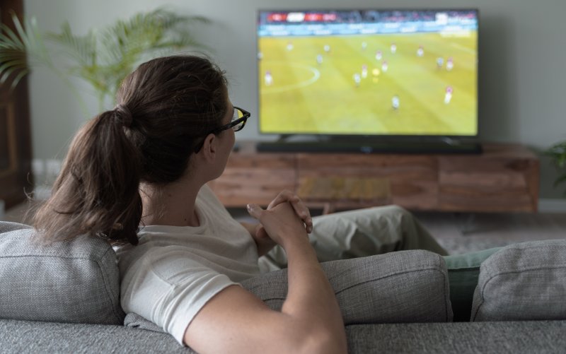 Größe und Abstand zum Fernseher hängt von ihren Vorlieben ab.